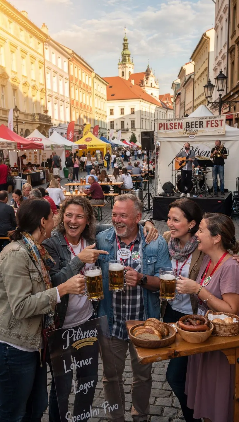 Historické centrum Prahy s ikonickými památkami.